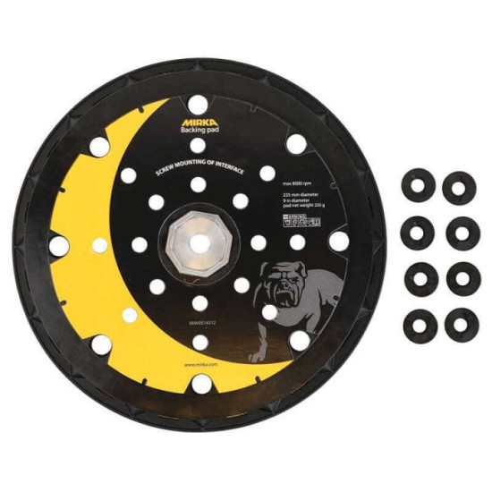 Plateau de poncage pour ponceuse a bras leros o 225 mm Mirka MIW9514312