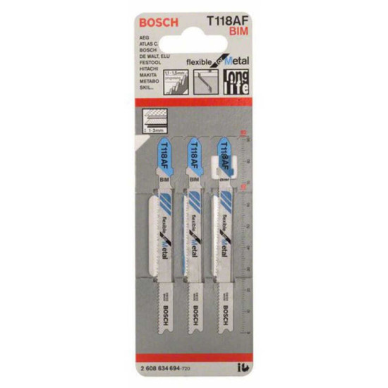 Lames de scie sauteuse Bosch 2608634694
