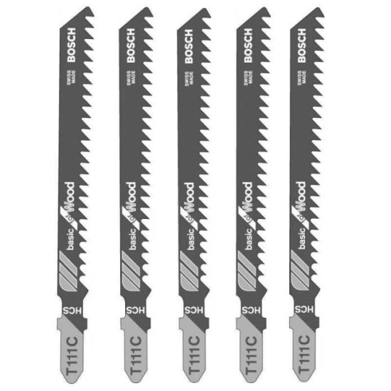 Lot 5 lames scies Bosch T111C
