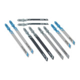 Coffret de 10 lames de scie sauteuse bois et metal attache en t Dewalt DT2294