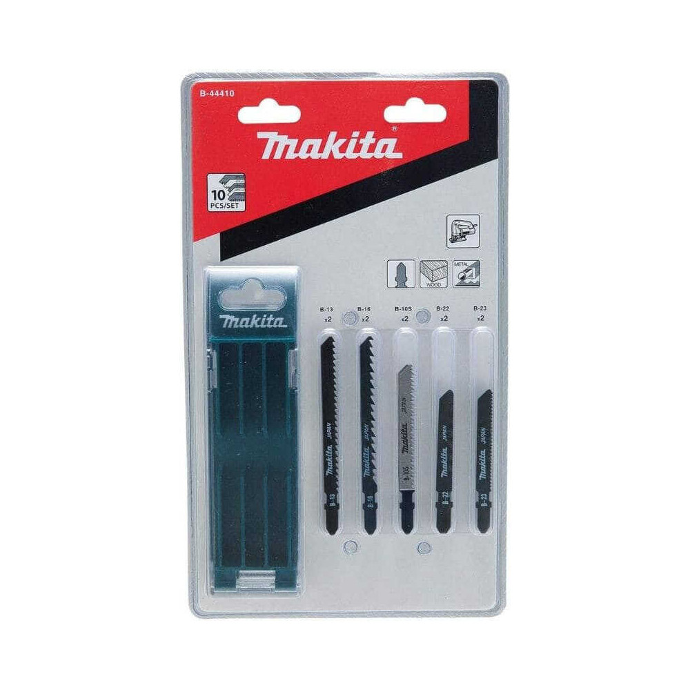 Set de lames pour scie sauteuse 10 pieces 1 set Makita b 44410