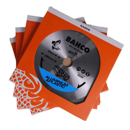Lame de scie circulaire 260 mm alu plastique Bahco 8501 260 30 80S