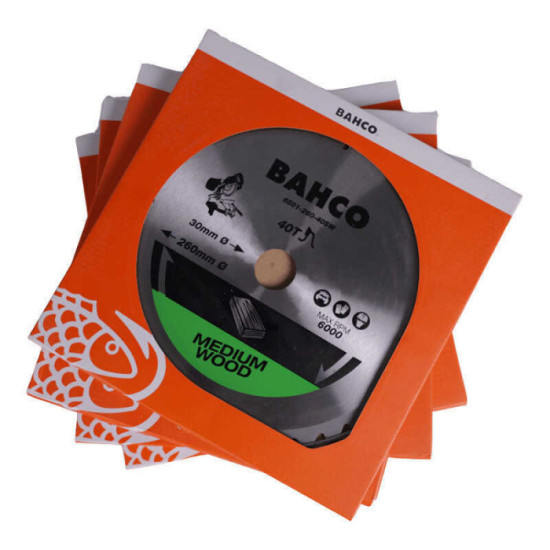 Lame de scie circulaire 260 mm bois Bahco 8501 260 40SW