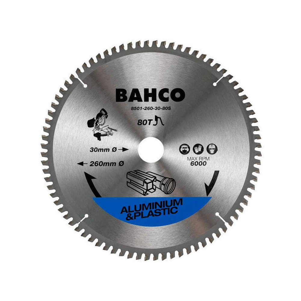 Lame de scie circulaire 210MM alu et plastique Bahco 8501 17S