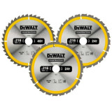 Lot de 3 lames de scie circulaire Dewalt DT1962 qz