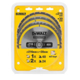 Lot de 3 lames de scie circulaire Dewalt DT1962 qz