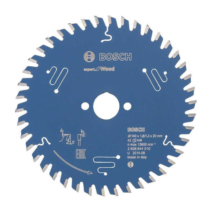 Lame de scie circulaire 140 mm bois Bosch 2608644010