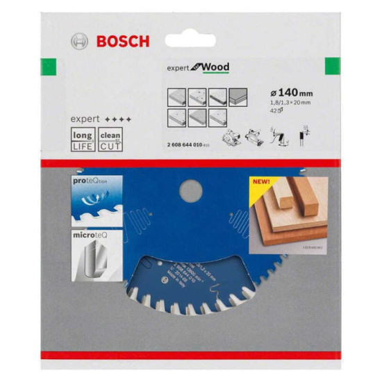 Lame de scie circulaire 140 mm bois Bosch 2608644010