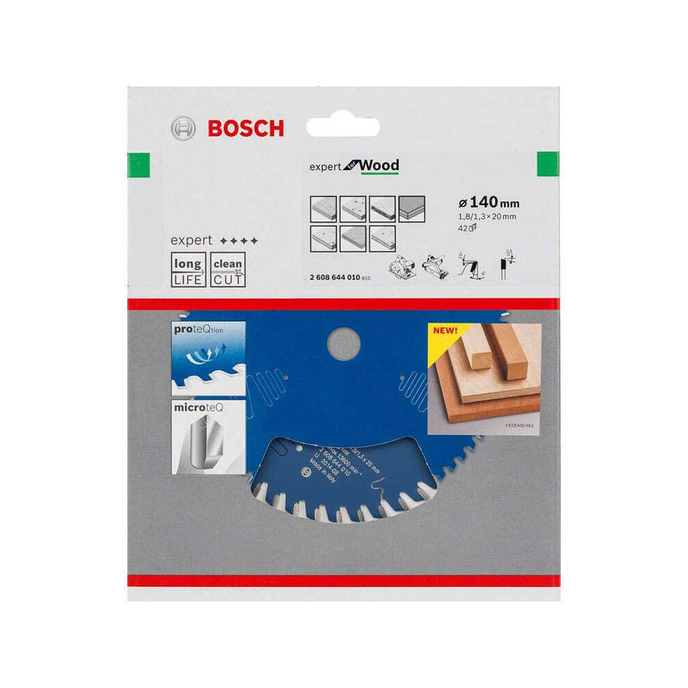 Lame de scie circulaire 140 mm bois Bosch 2608644010