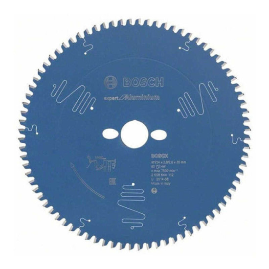 Lame de scie circulaire expert 254X30 aluminium Bosch 2608644112