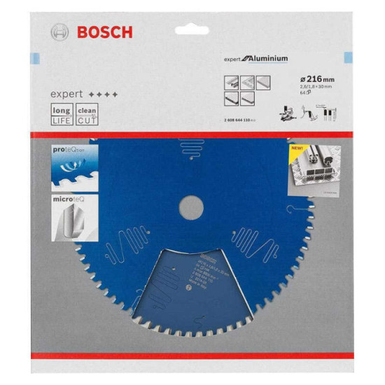 Lame de scie circulaire expert 254X30 aluminium Bosch 2608644112