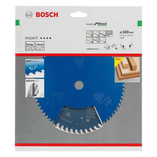 Lame de scie circulaire expert O165X20 bois Bosch 2608644022