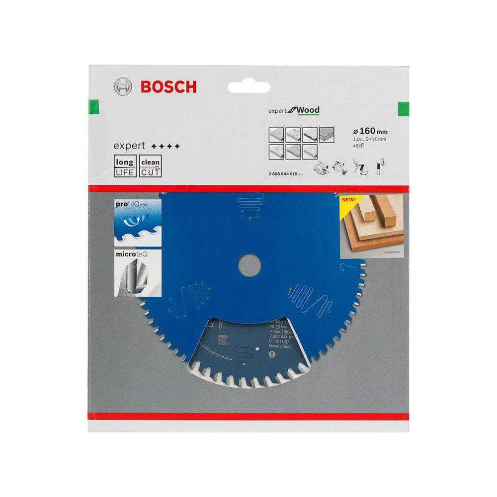 Lame de scie circulaire expert O165X20 bois Bosch 2608644022