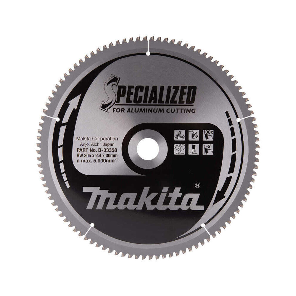 Lame de scie aluminium 305MM Makita b 33358