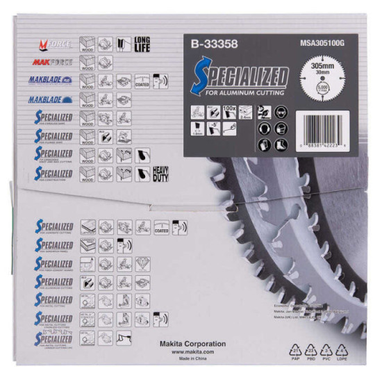 Lame de scie aluminium 305MM Makita b 33358