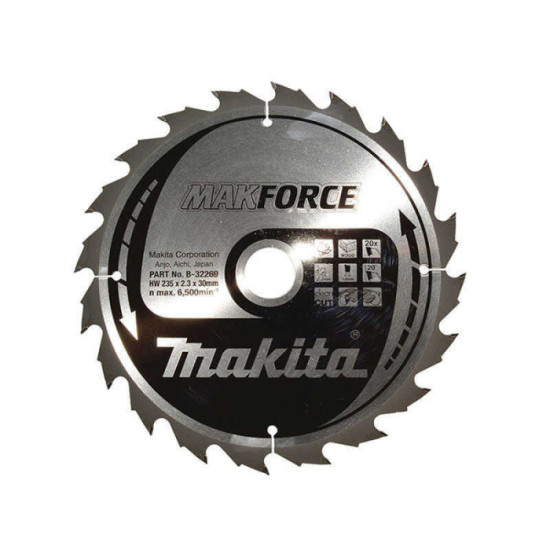 Lames carbures makforce bois 165MM Makita b 32269