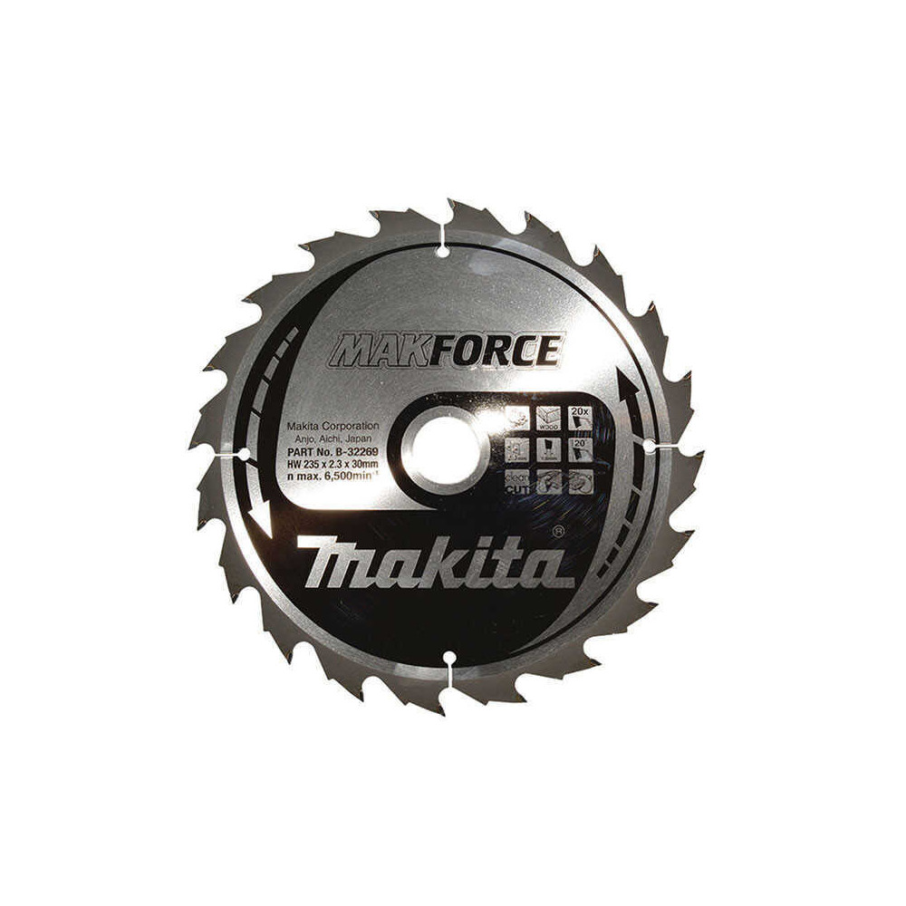 Lames carbures makforce bois 165MM Makita b 32269