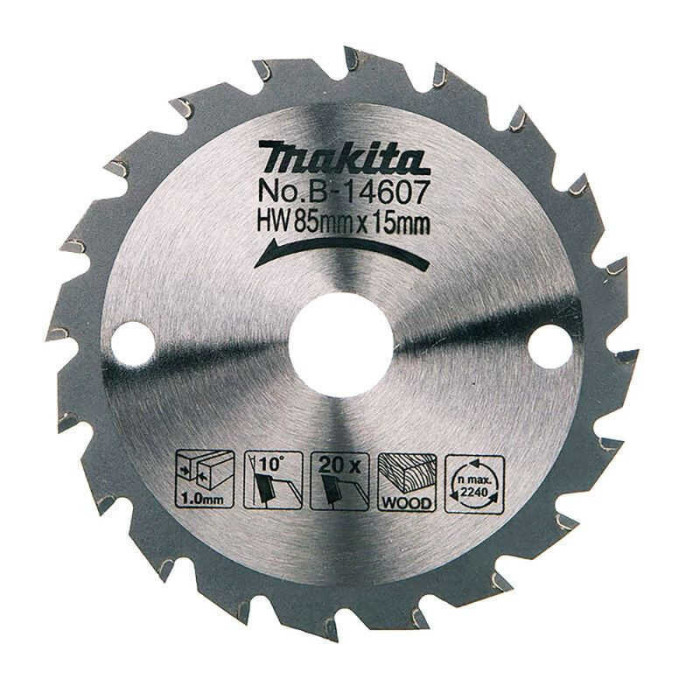 Lame de scie circulaire carbure bois 85MM Makita b 14607