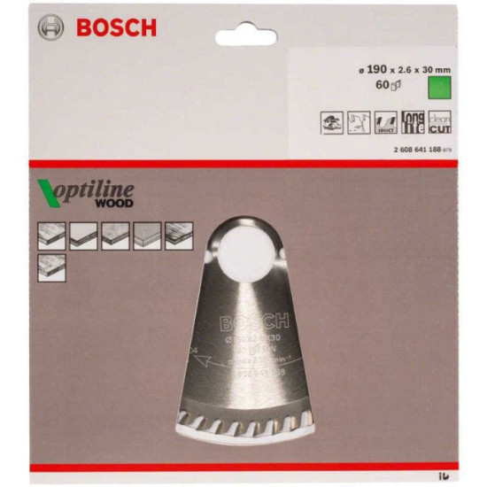 Lame de scie circulaire 190MM Bosch 2608641188