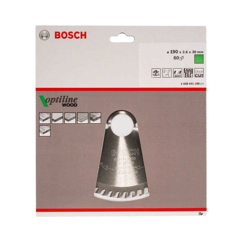 Lame de scie circulaire 190MM Bosch 2608641188