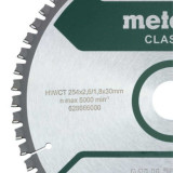 Lame de scie circulaire 254 x 30 Z60 multi cut Metabo 628285000