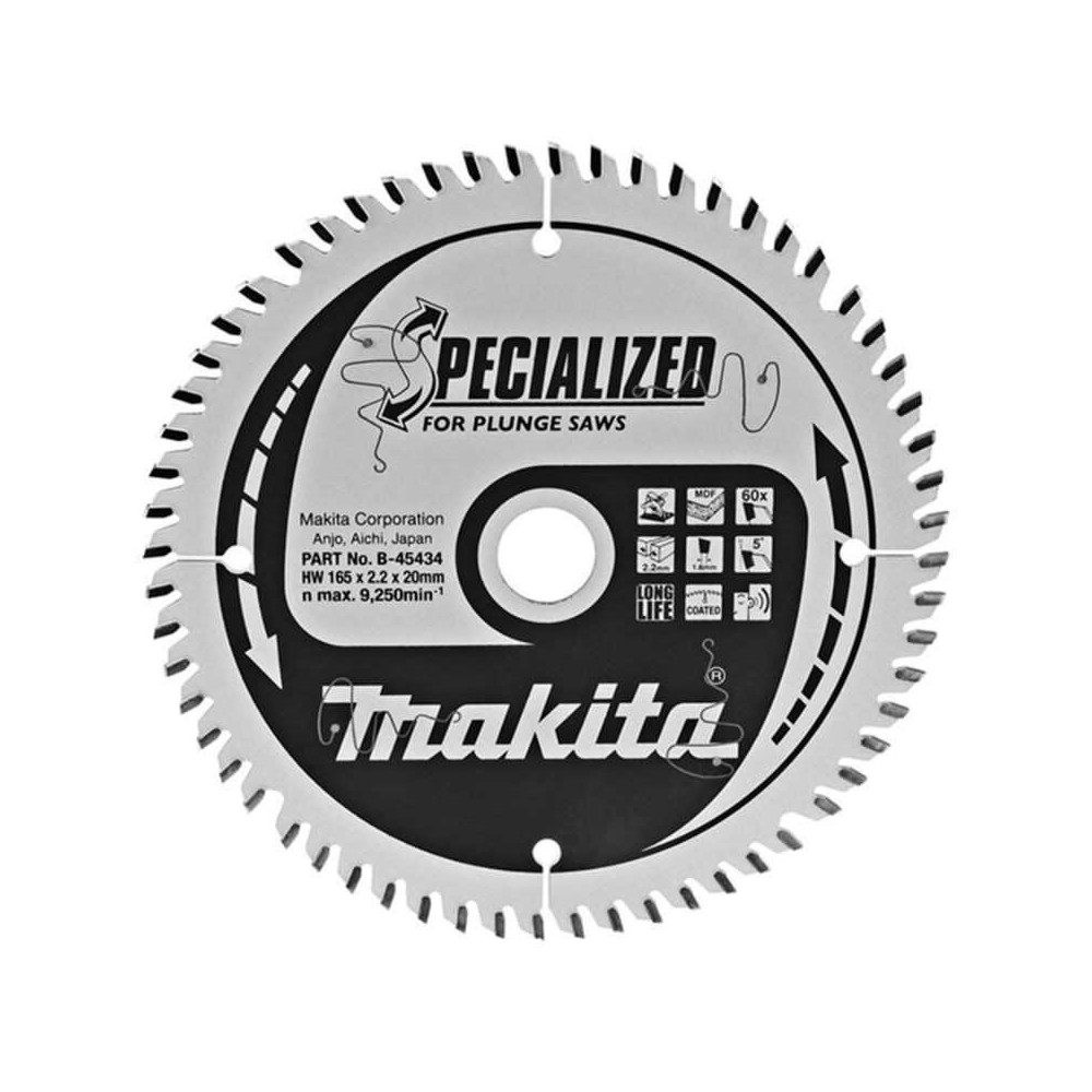 Lame de scie circulaire O165X20MM 60 dents tct Makita b 45434