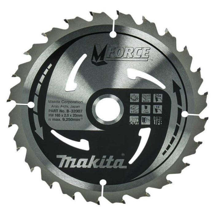 Lame de scie circulaire O165X20MM 24DENTS Makita b 32007
