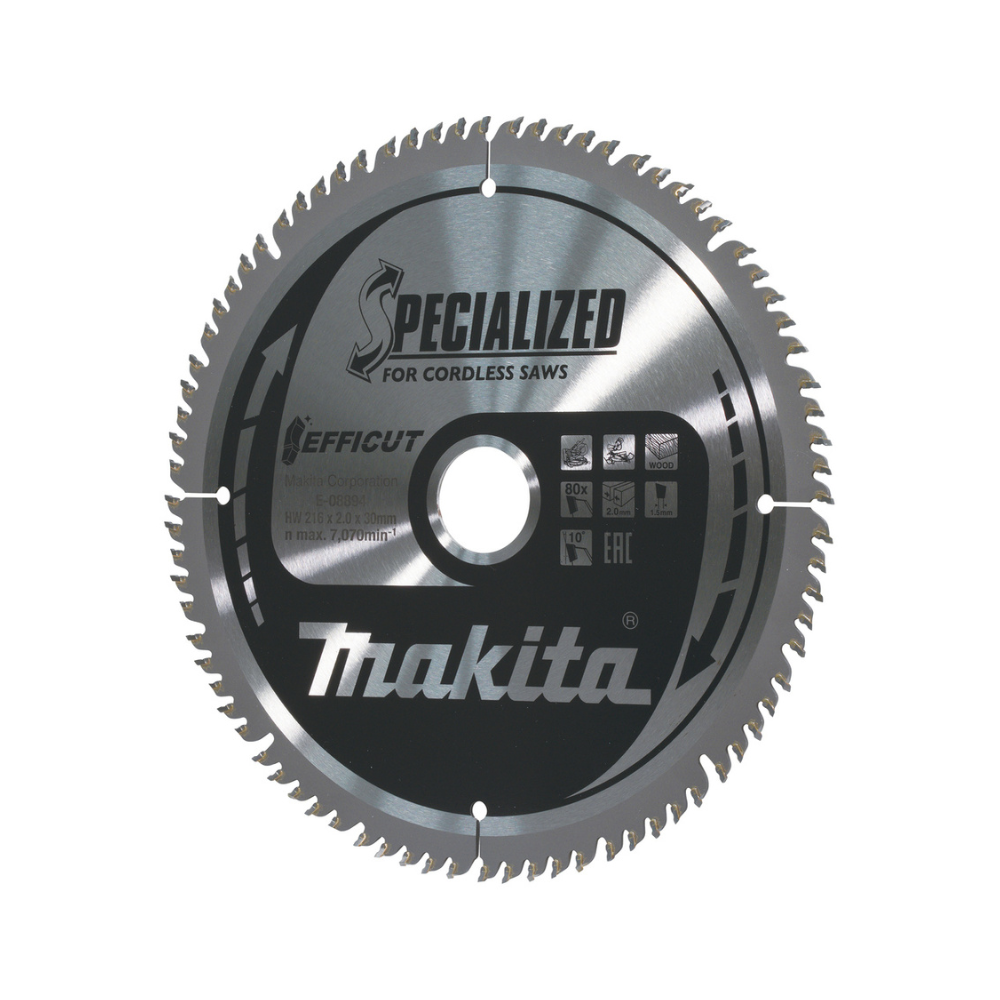 Lames carbures O216MM 30MM 80DENTS Makita e 08894