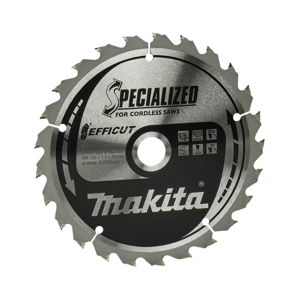 Lot de 2 lames de scie circulaire specialized efficut O165MM Makita b 62985 2