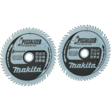 Lot de 2 lames de scie circulaire multi bois efficut O165MM Makita b 57336 2