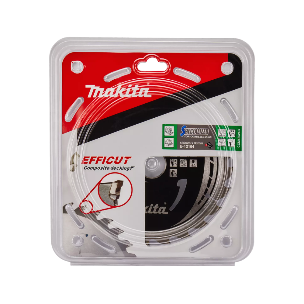 Lame de scie circulaire wpc 185X30X15MM 24 dents Makita e 12164