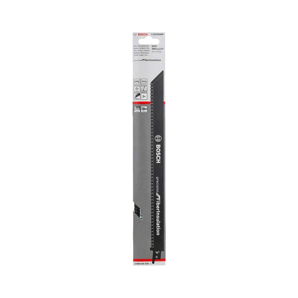 Lames de scie sabre S1213AWP pour materiaux isolant Bosch 2608635528