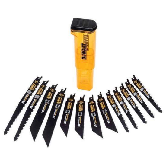 Coffret 13 lames scie sabre xr extreme runtime Dewalt DT99550 qz