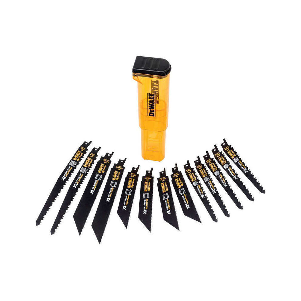 Coffret 13 lames scie sabre xr extreme runtime Dewalt DT99550 qz