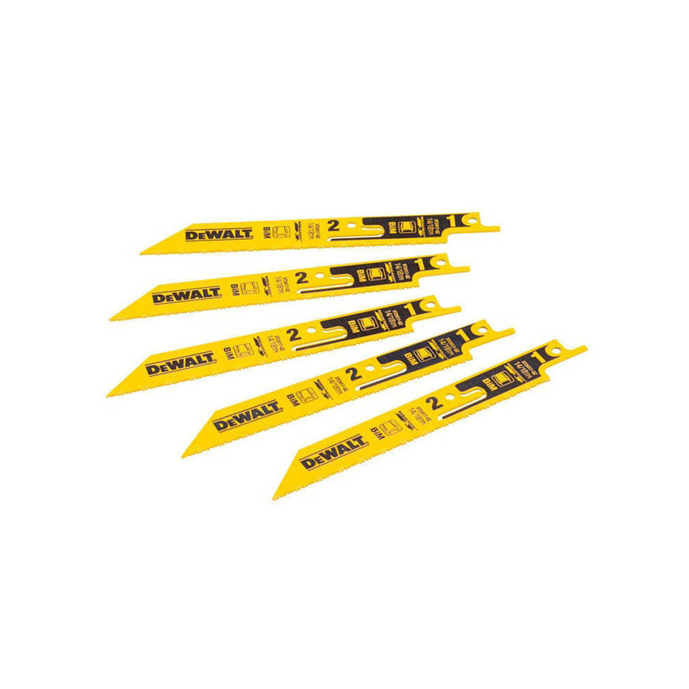 Lames de scie sabre secable bim pour metal 152 mm 5 pcs Dewalt DT2417 qz