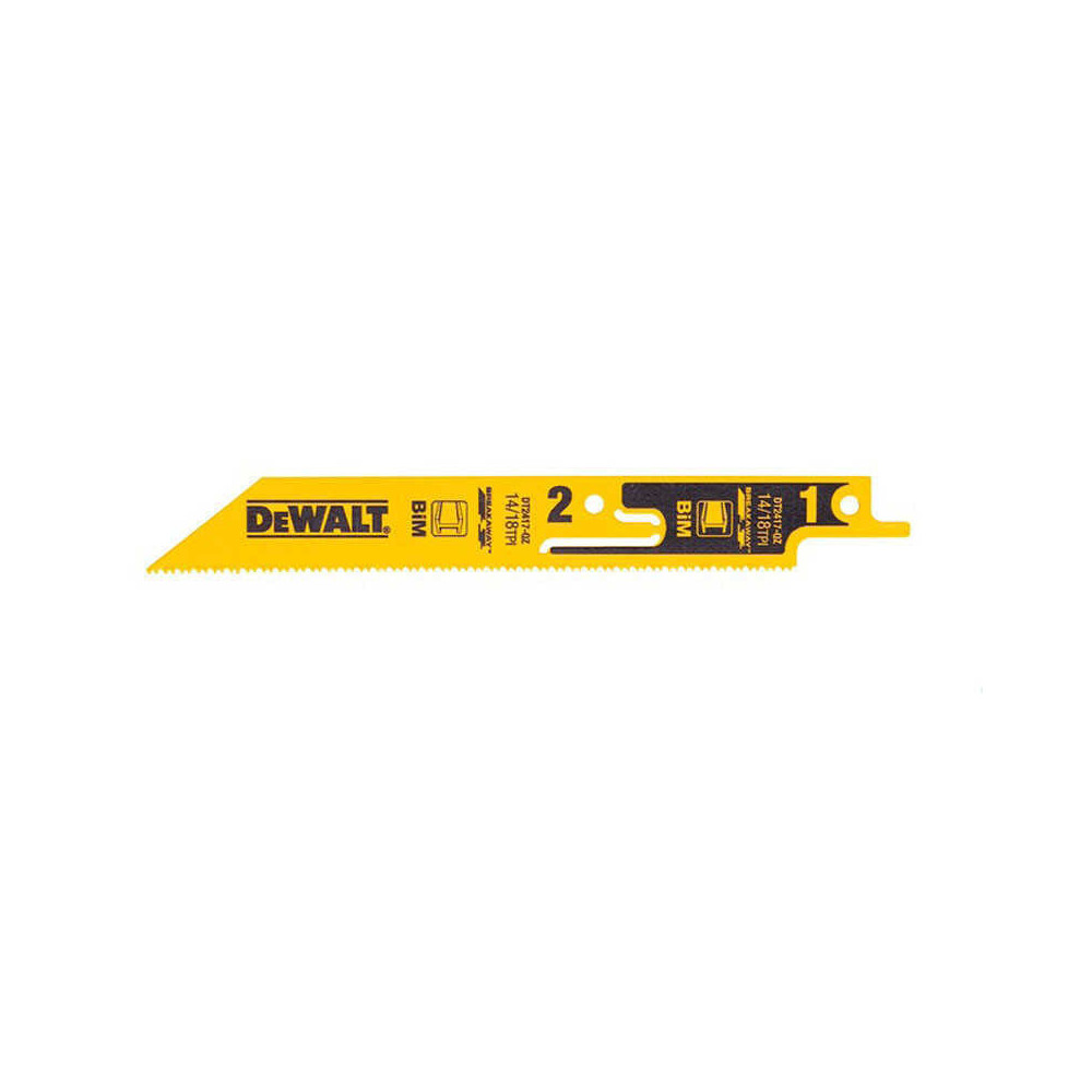 Lames de scie sabre secable bim pour metal 152 mm 5 pcs Dewalt DT2417 qz