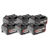 Pack 6 batteries li power 18V Metabo 625152000