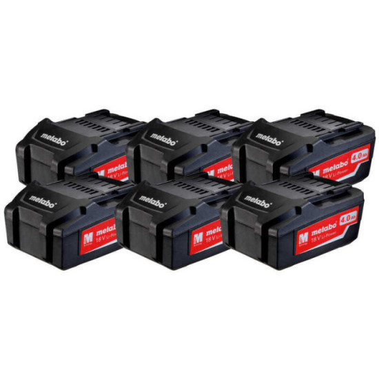 Pack 6 batteries li power Metabo 625151000