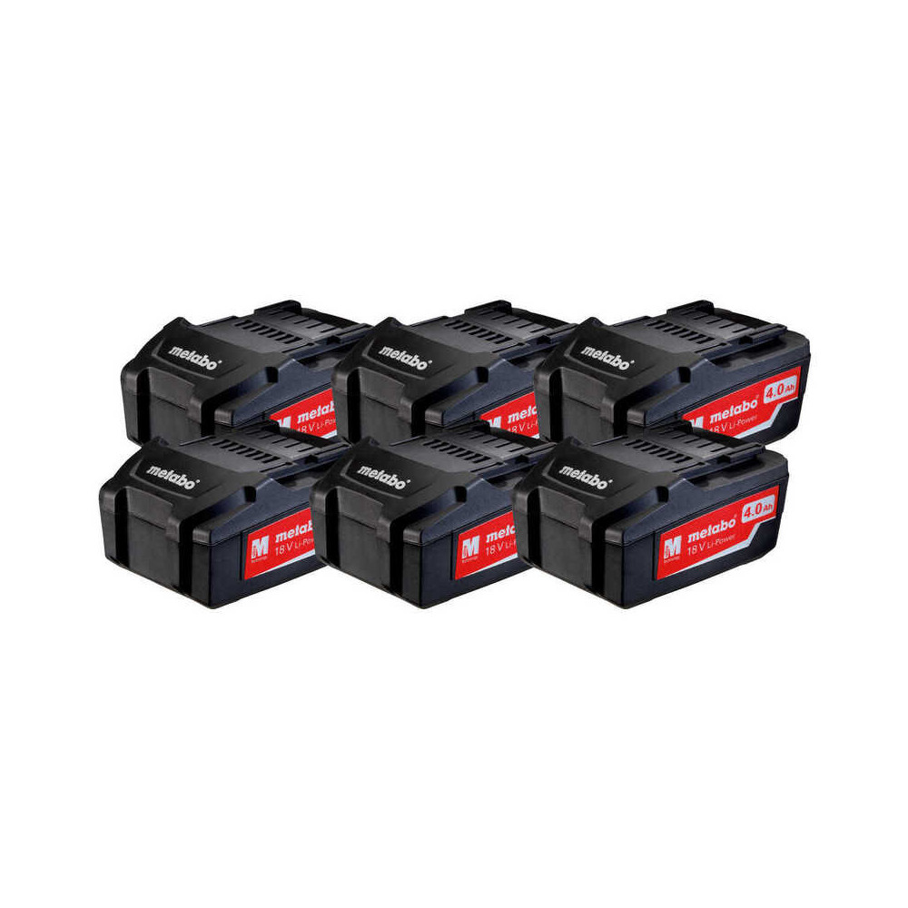 Pack 6 batteries li power Metabo 625151000