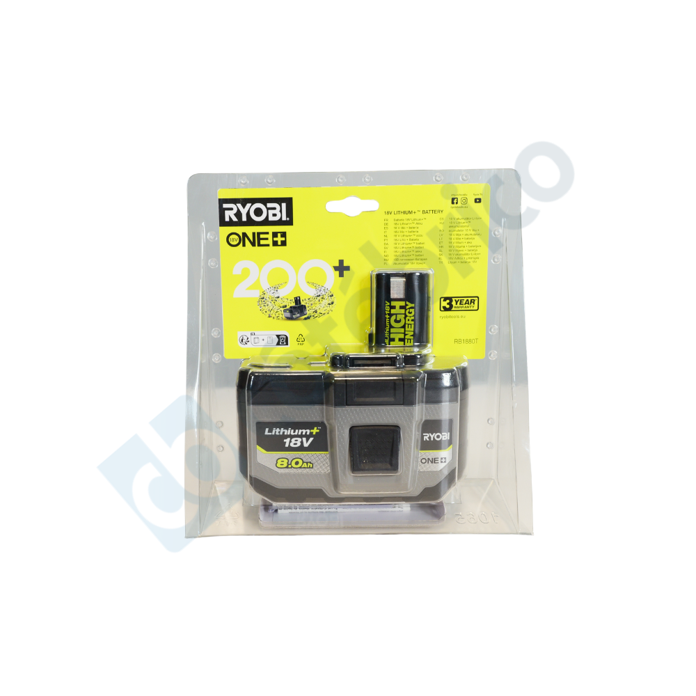 Batterie 18V 80AH high energy RB1880T Ryobi 5133006264