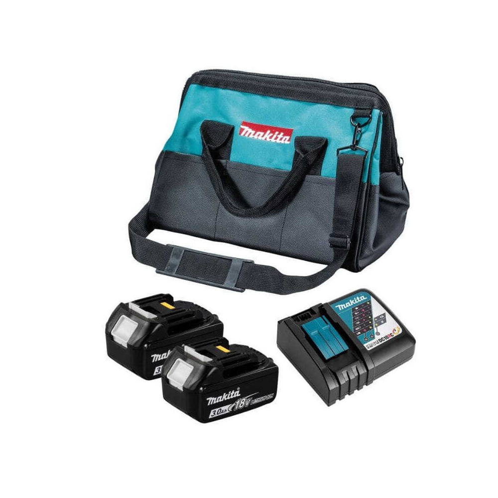 Pack energie batterie chargeur 18V avec sac Makita BL1830B DC18RC