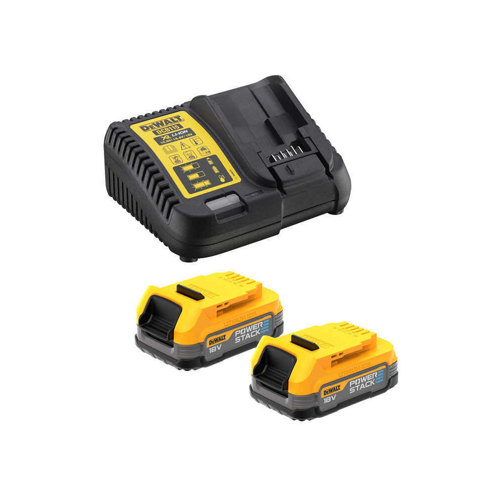 Pack batterie 18V powerstack chargeur Dewalt DCB115E2