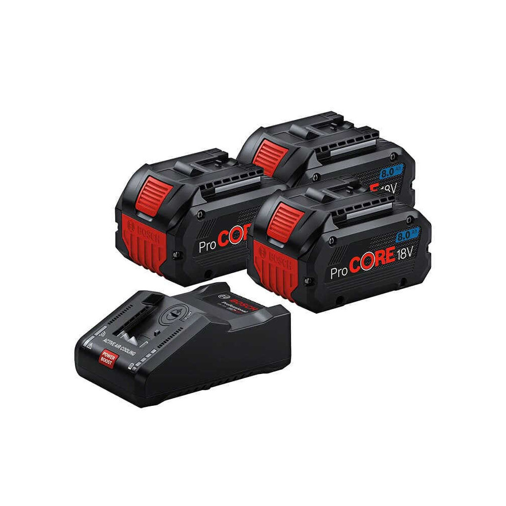 Pack power 18V procore 3X8 ah chargeur GAL18V 160C Bosch 0615990N2F