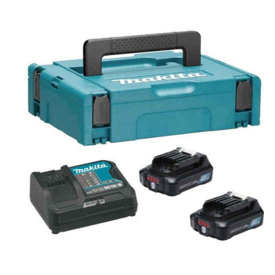 Pack energie 12V 2X20 ah avec chargeur en makpac Makita 197658 5