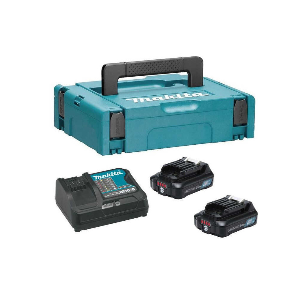 Pack energie 12V 2X20 ah avec chargeur en makpac Makita 197658 5