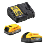 Starter kit 18V powerstack 1X5 ah 1X17 avec chargeur DCB115H2 qw