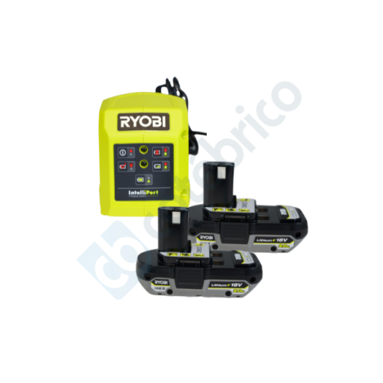 Pack energie one 18V 2X20 ah li ion avec chargeur RC18115 220 Ryobi 5133004296