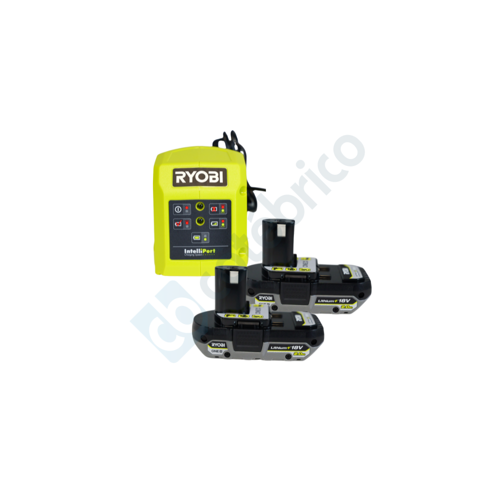Pack energie one 18V 2X20 ah li ion avec chargeur RC18115 220 Ryobi 5133004296