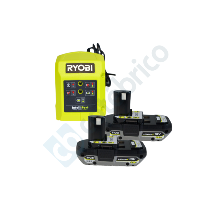 Pack energie one 18V 2X20 ah li ion avec chargeur RC18115 220 Ryobi 5133004296