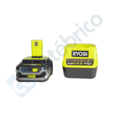 Pack chargeur 20 ah 1 batterie 25 ah RC18120 125 Ryobi 5133003359